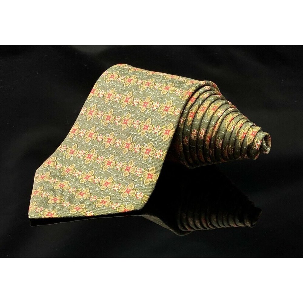 HERMES PARIS (7675 TA) TIE 100% SILK - Picture 1 of 8